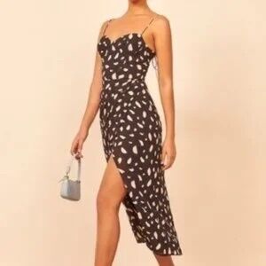 Reformation Dress Kourtney Dress in Splotch Size 8